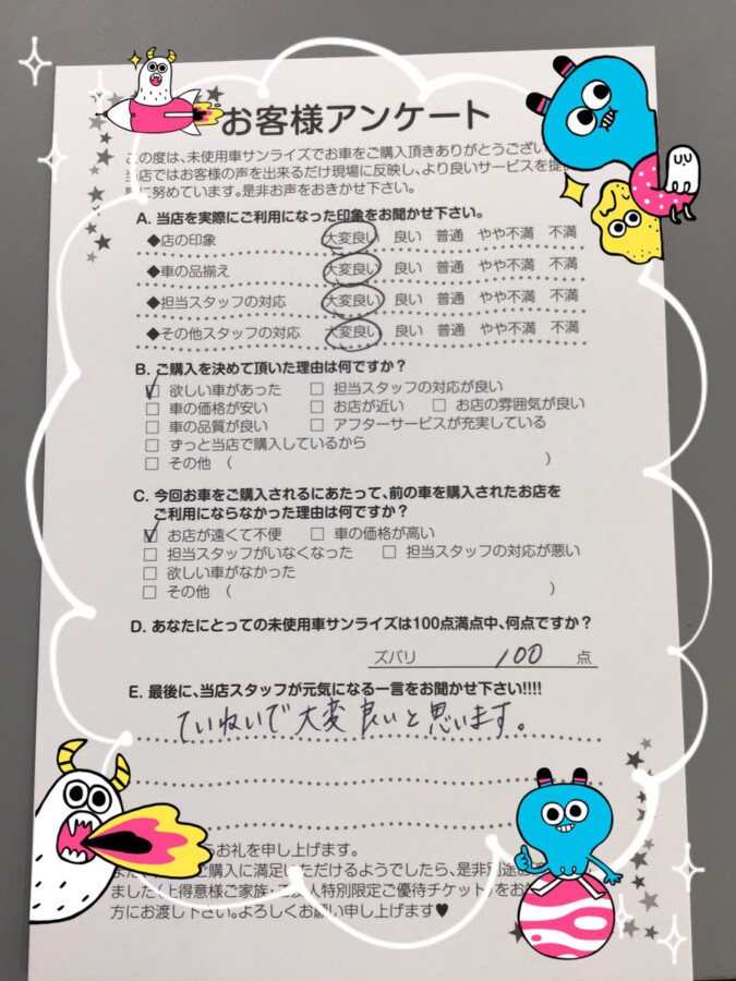 八戸本店アンケート
