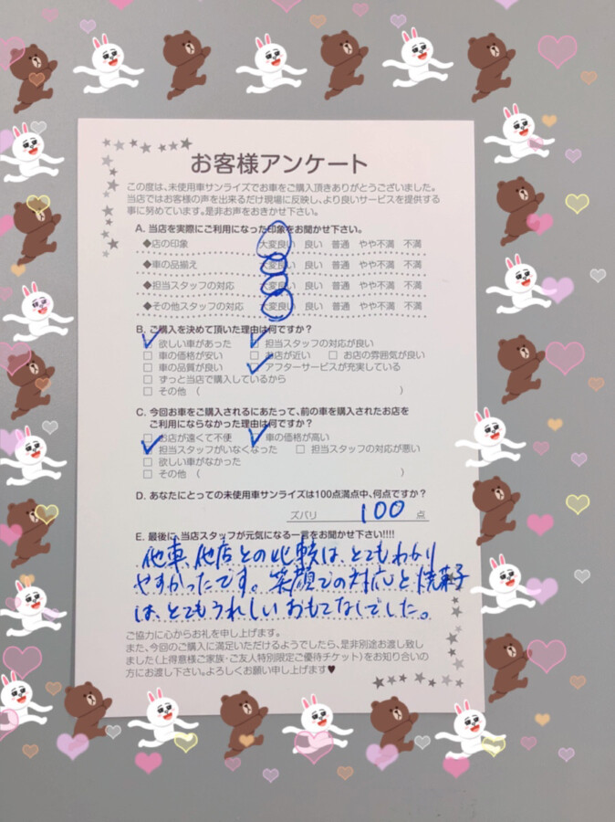 八戸本店アンケート