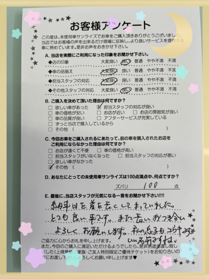 十和田店アンケート