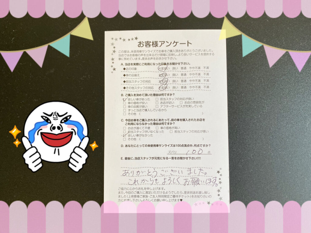 弘前本店アンケート