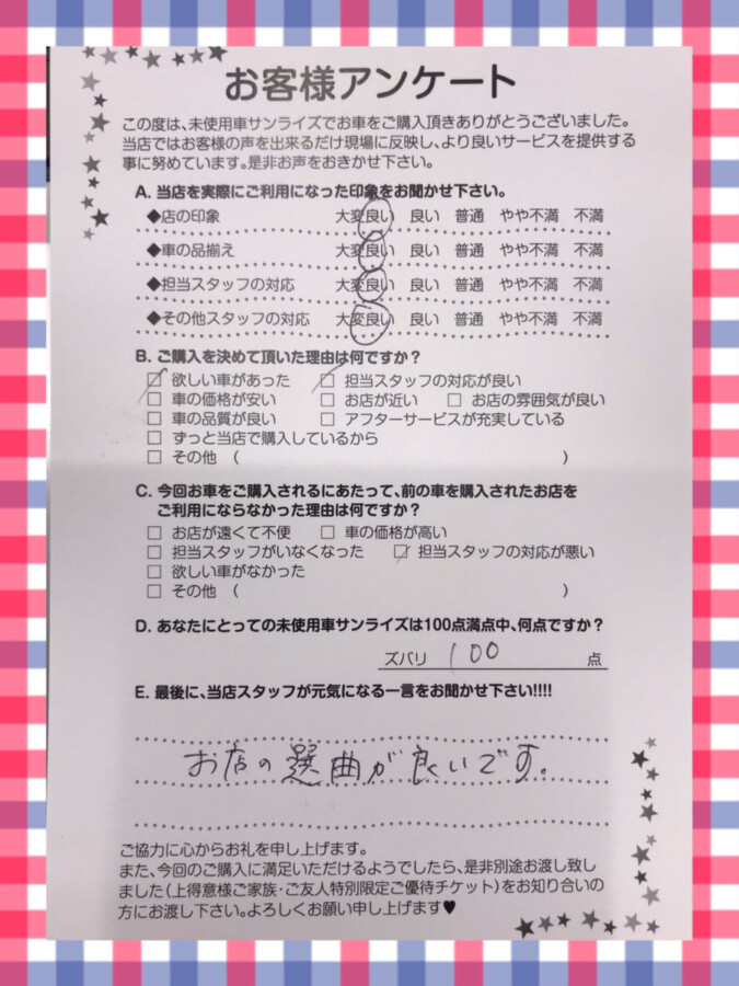 十和田店アンケート