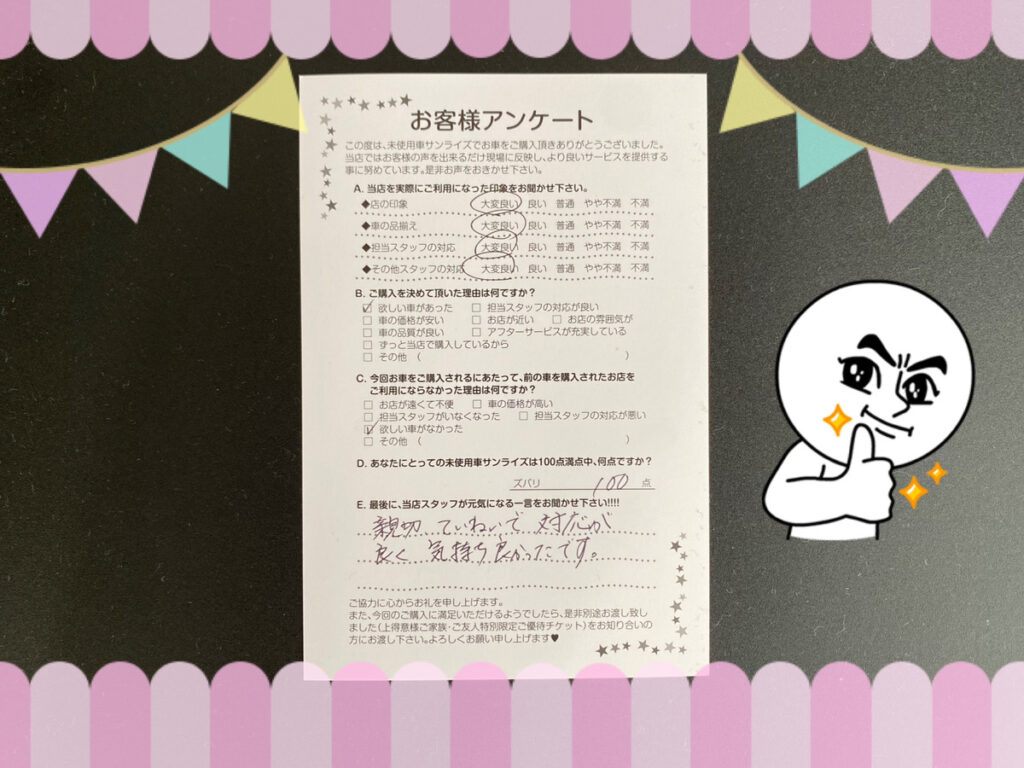 【弘前本店アンケート】