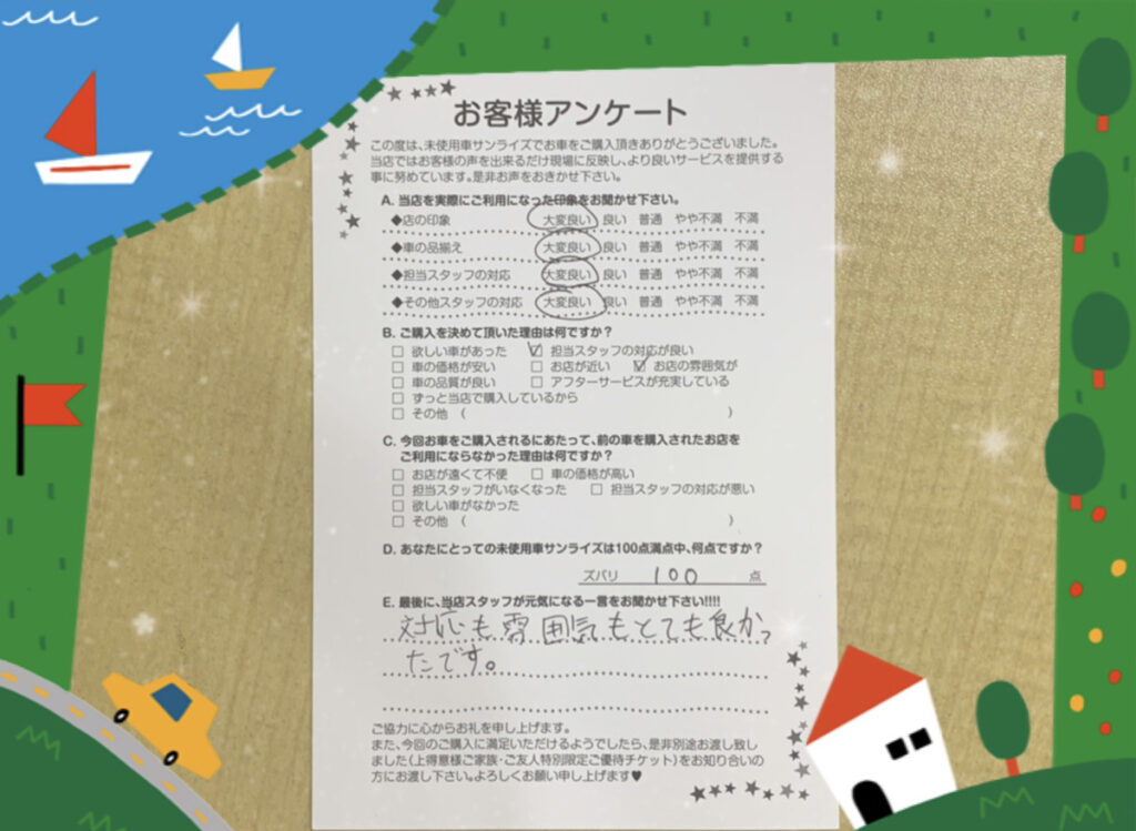 【弘前本店アンケート】
