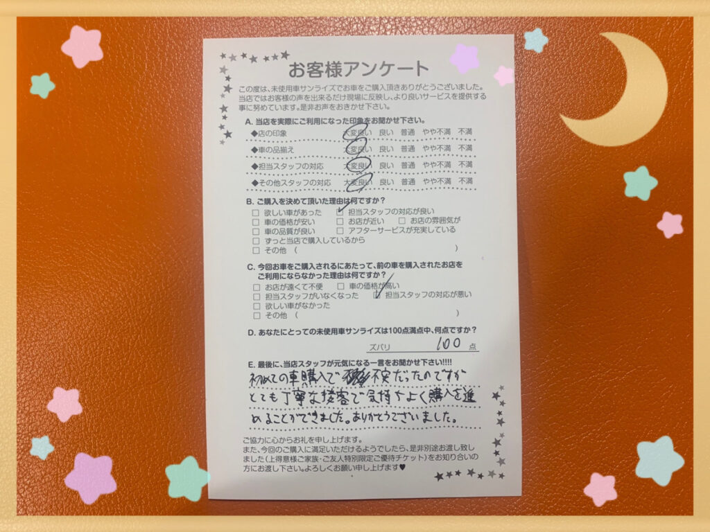 【弘前本店アンケート】