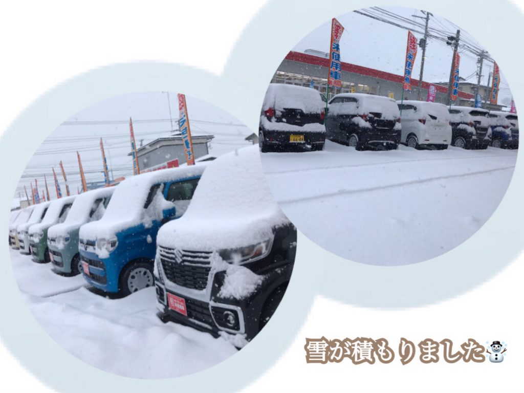 十和田の軽自動車サンライズ十和田店の積雪