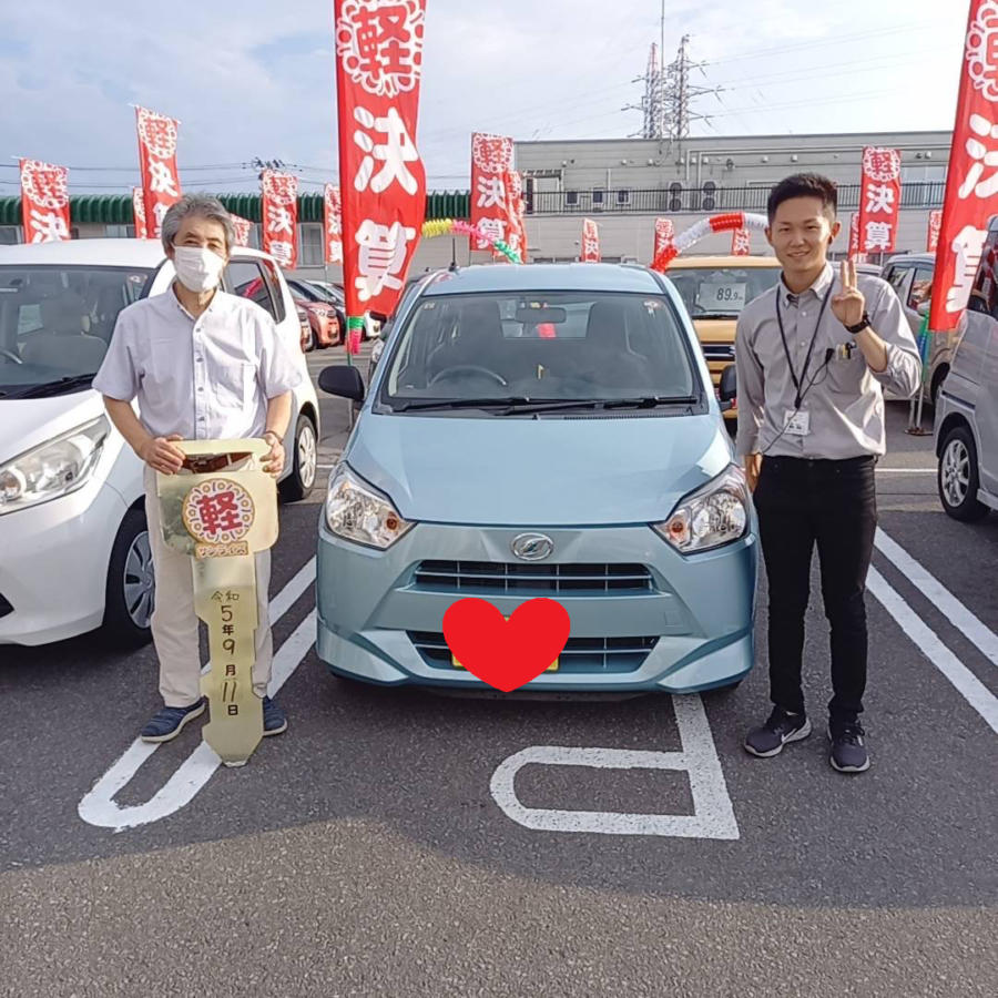 軽プラザ弘前本店　ミライース　納車式画像