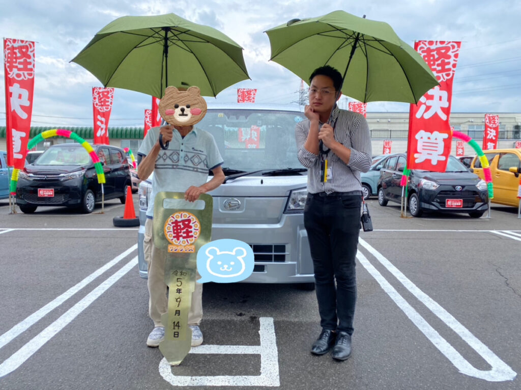 軽プラザ弘前本店　ハイゼット　納車式画像