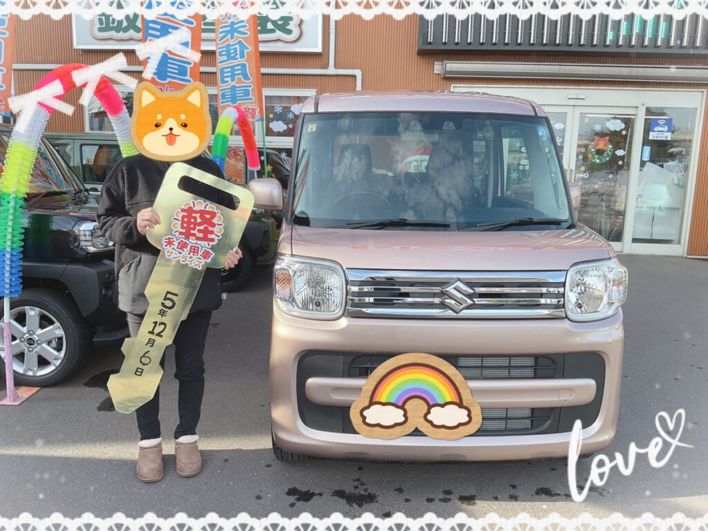 軽プラザ青森本店　スペーシア　納車式画像