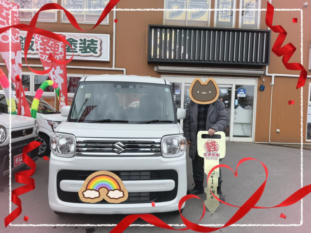 軽プラザ青森本店　スペーシア　納車式画像