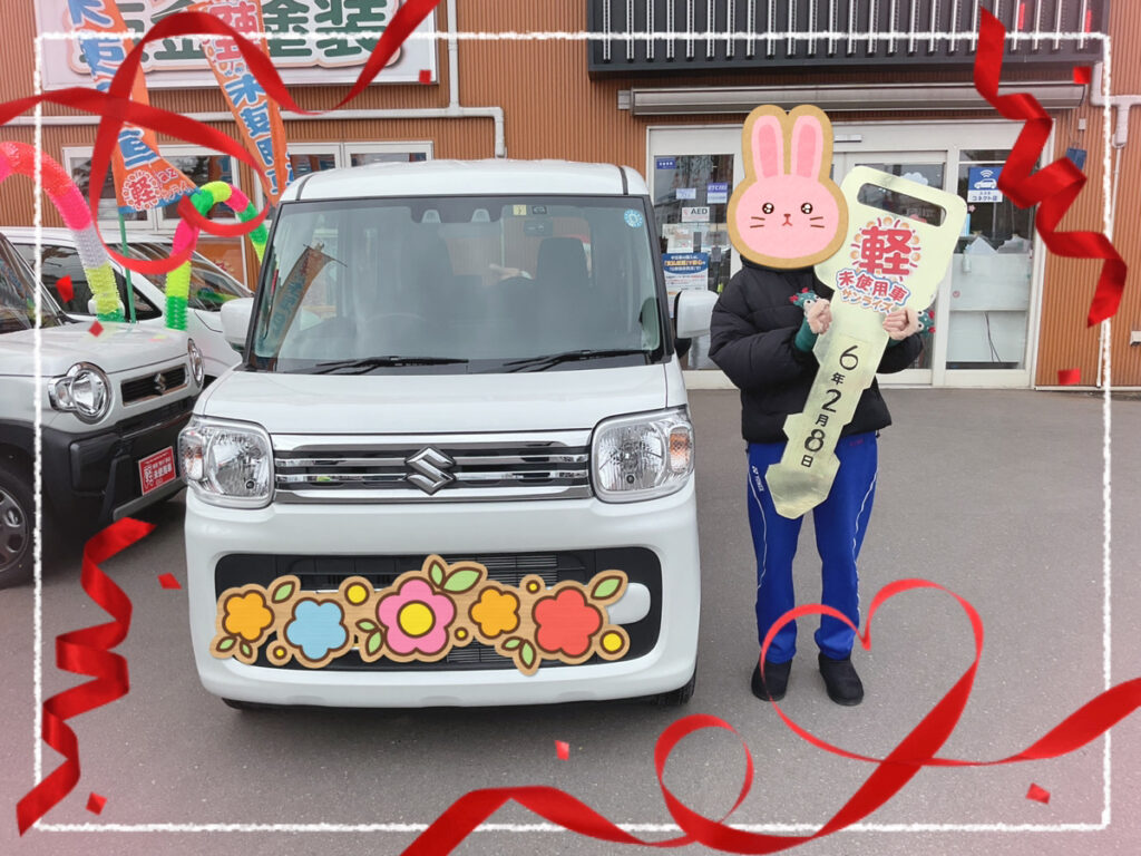 軽プラザ青森本店　スペーシア　納車式画像