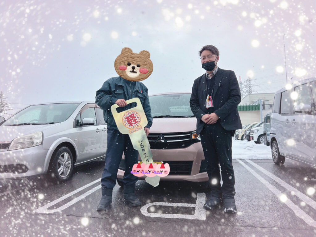 軽プラザ弘前本店　ekワゴン　納車式画像