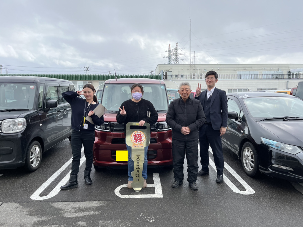 軽プラザ弘前本店　タント　納車式画像