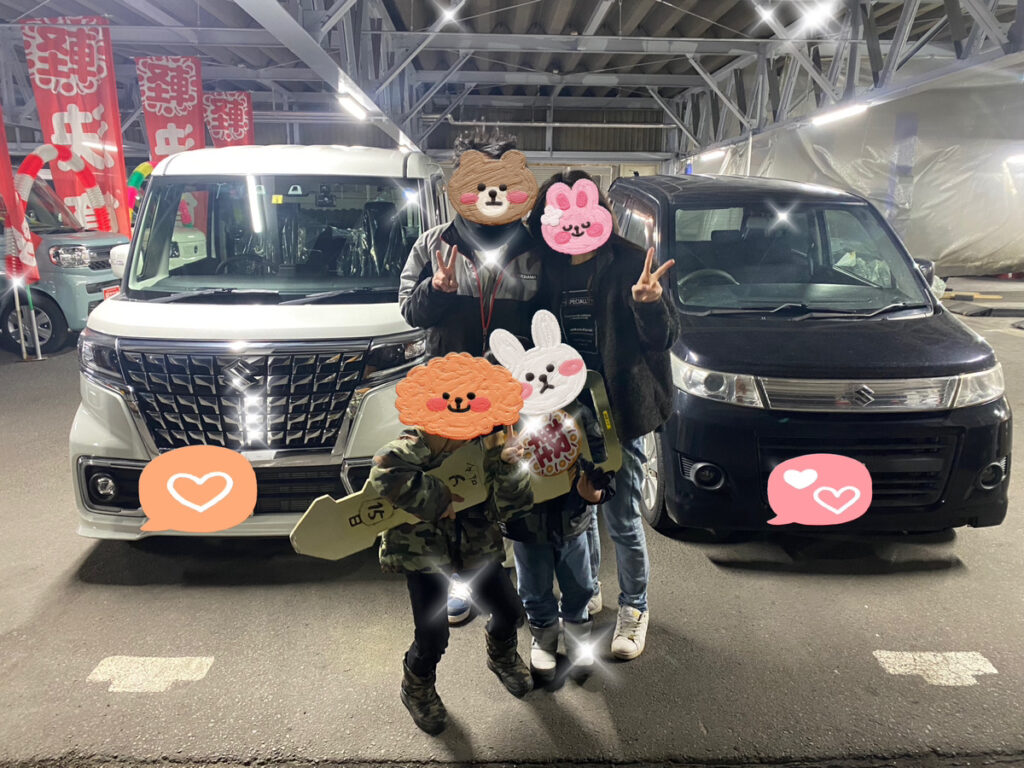 軽プラザ弘前本店　スペーシアカスタム　納車式画像