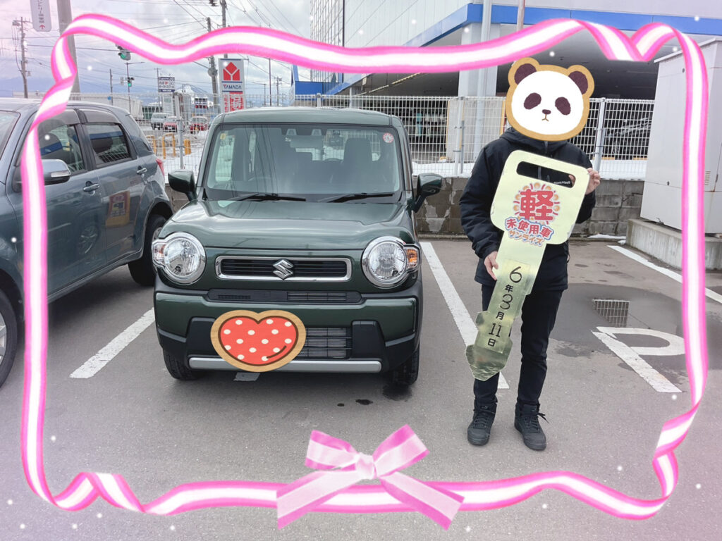 軽プラザ青森本店　ハスラー　納車式画像