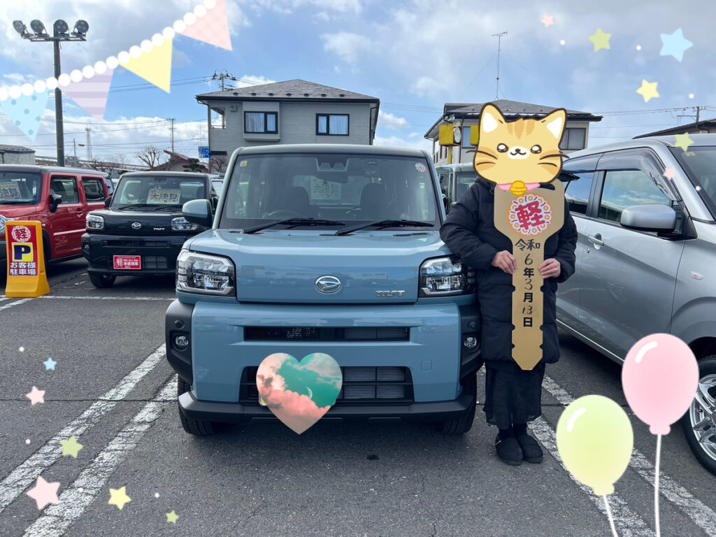 軽プラザ八戸本店　タフト　納車式画像