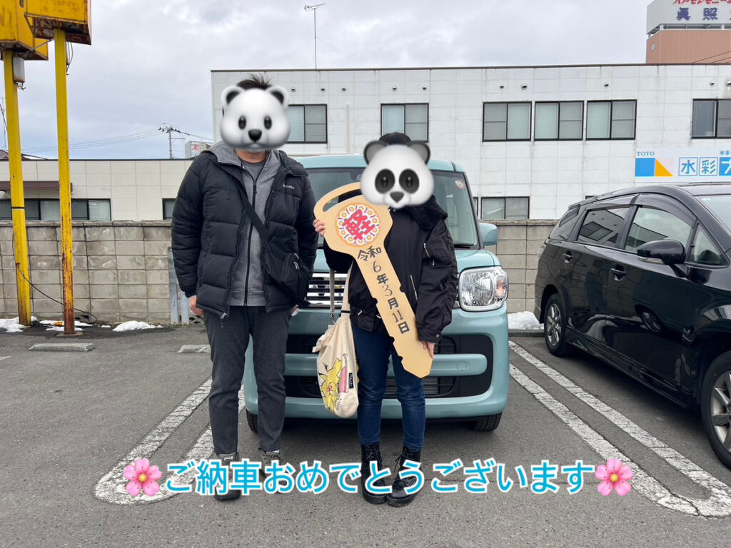 軽プラザ八戸本店　スペーシア　納車式画像