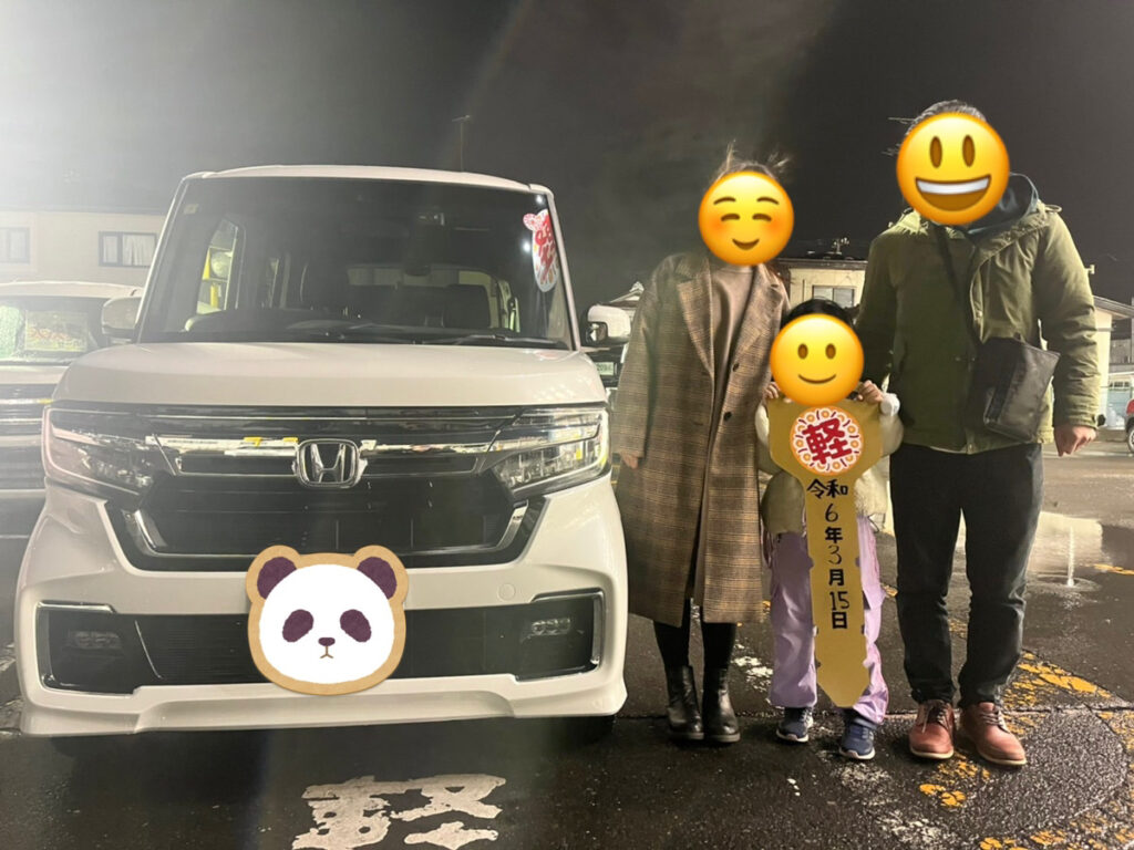 軽プラザ八戸本店　N-BOXカスタム　納車式画像