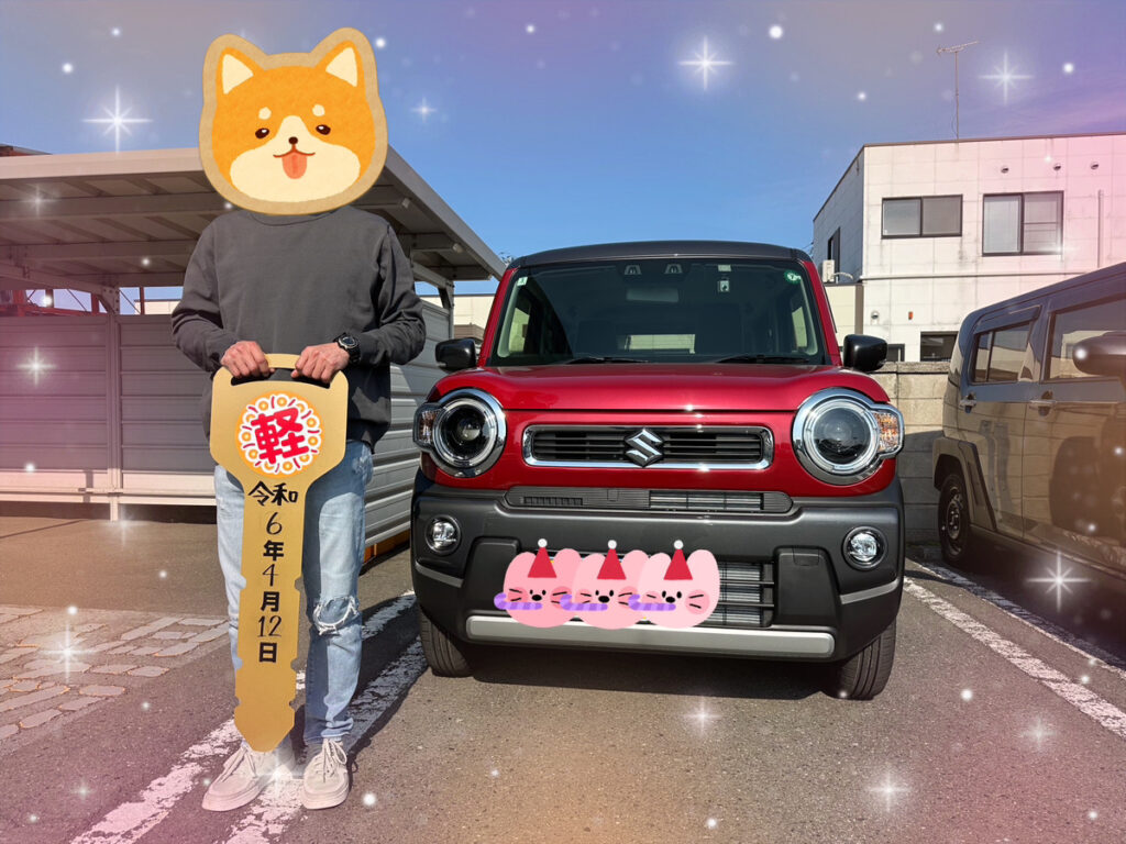 軽プラザ八戸本店　ハスラー　納車式画像