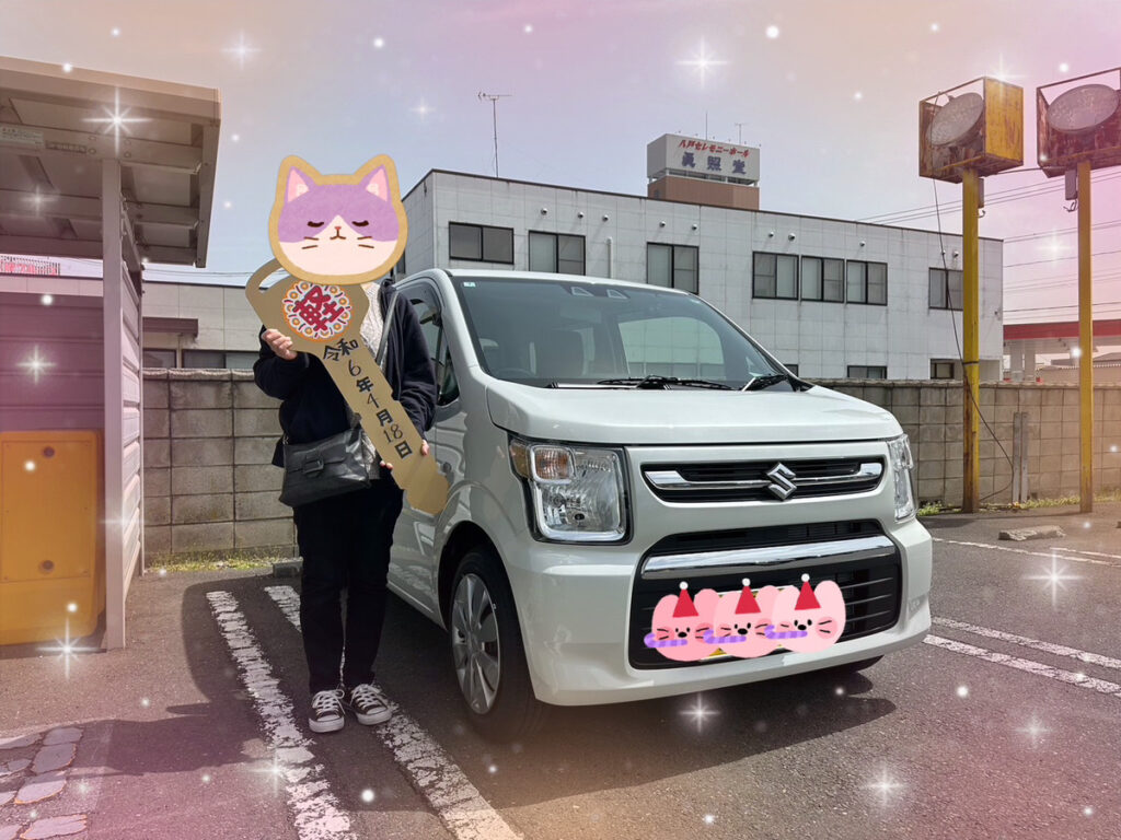 軽プラザ八戸本店　ワゴンR　納車式画像