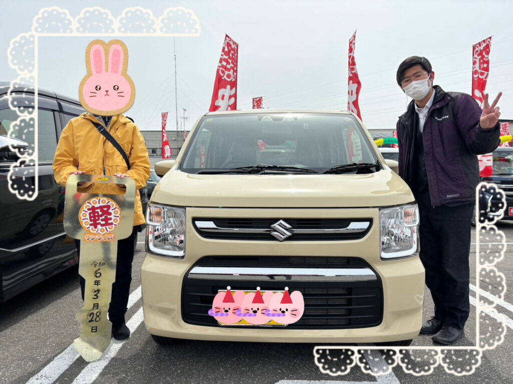 軽プラザ弘前本店　ワゴンR　納車式画像