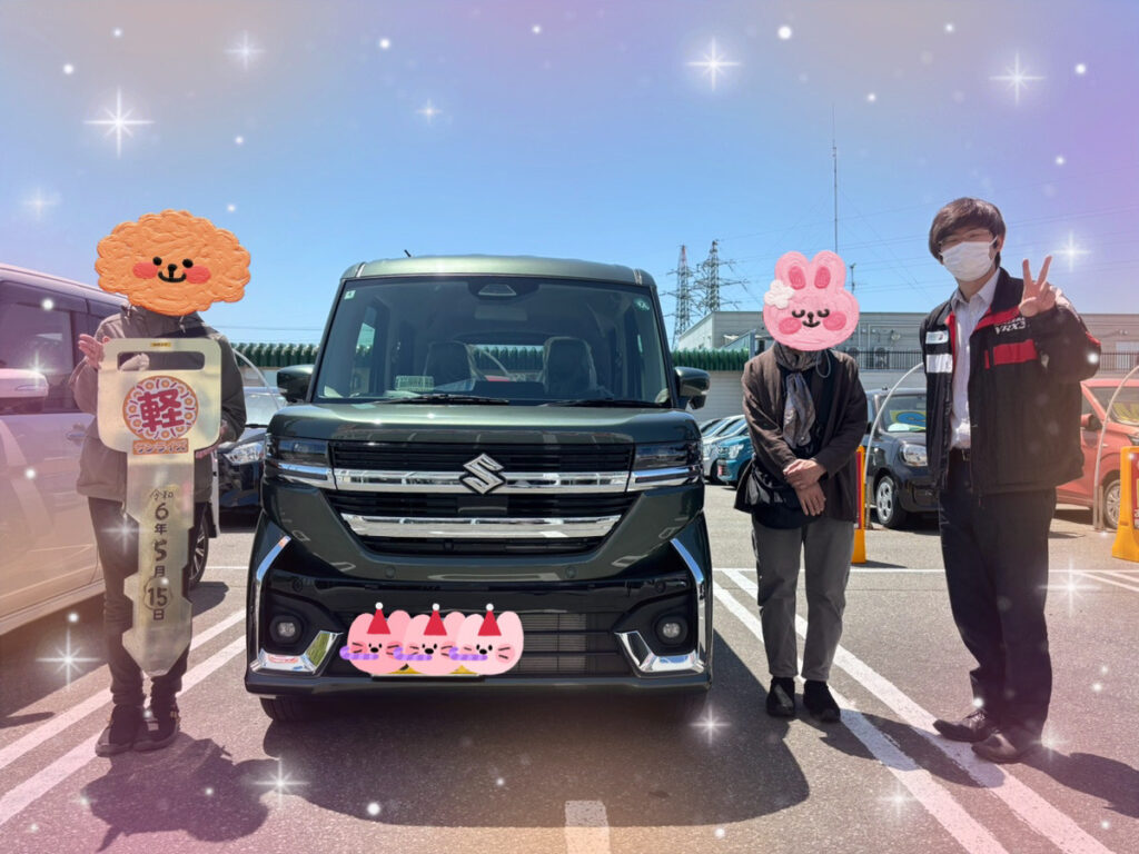 軽プラザ弘前本店　スペーシアカスタム　納車式画像