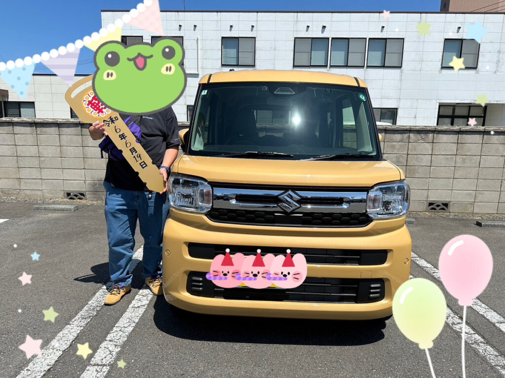 軽プラザ八戸本店 スペーシア 納車式画像