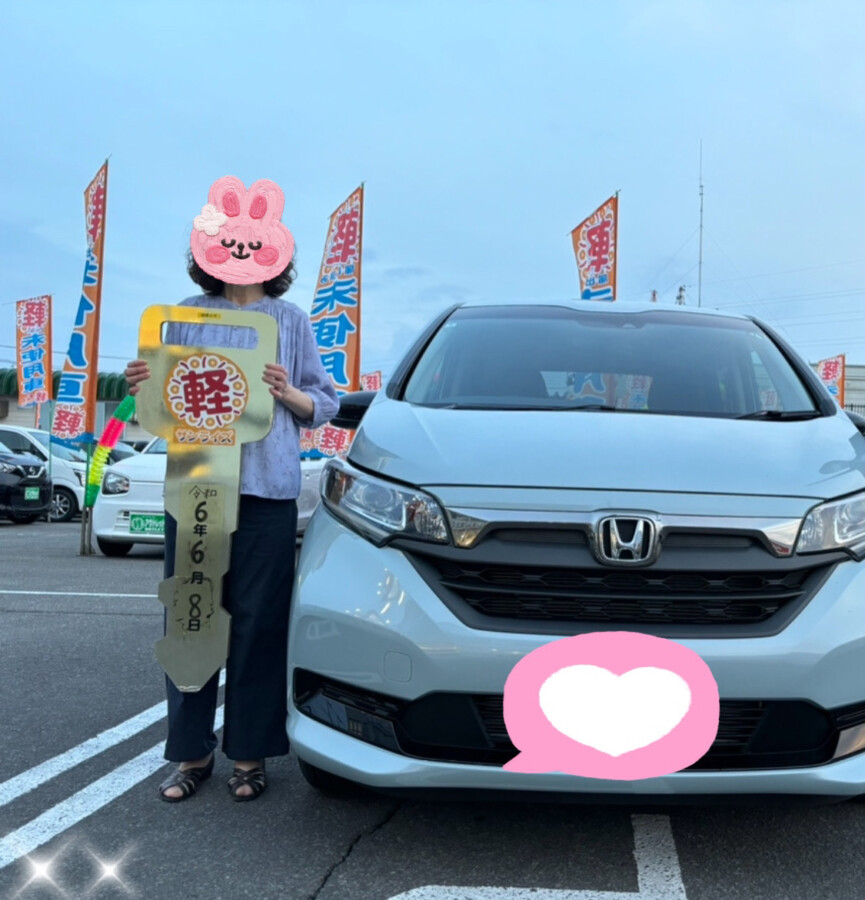 軽プラザ弘前本店　フリード　納車式画像