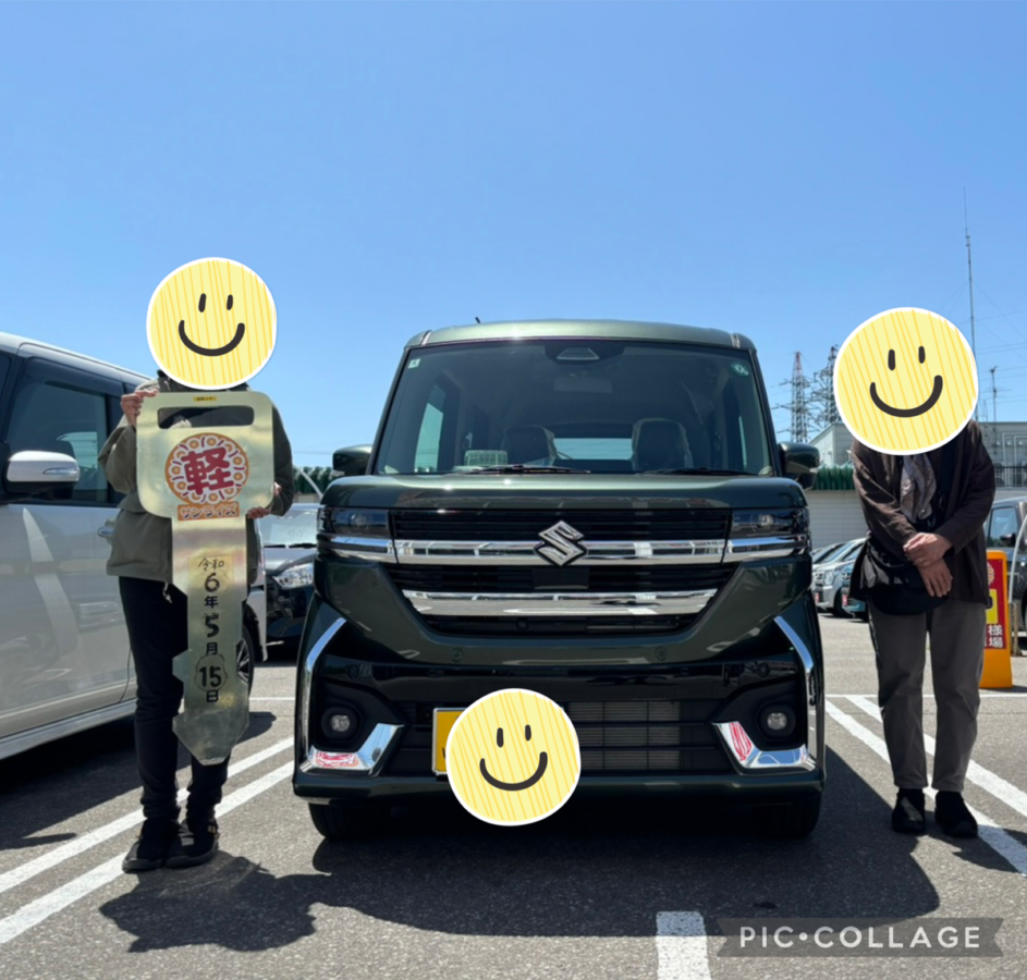 軽プラザ弘前本店　スペーシアカスタム　納車式画像