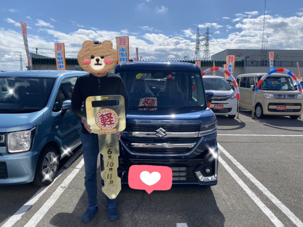 軽プラザ弘前本店　スペーシアカスタム　納車式画像