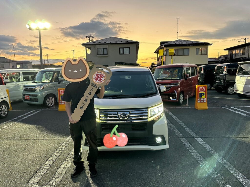 軽プラザ八戸本店　ムーヴカスタム　納車式画像