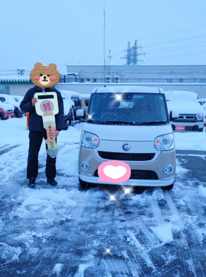 軽プラザ弘前本店　ムーヴキャンバス　納車式画像