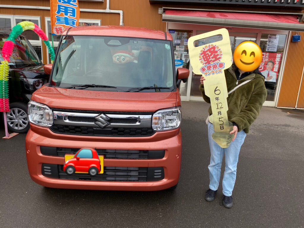 軽プラザ青森本店　スペーシア　納車式画像
