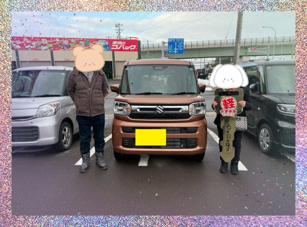 軽プラザ青森本店　スペーシア　納車式画像