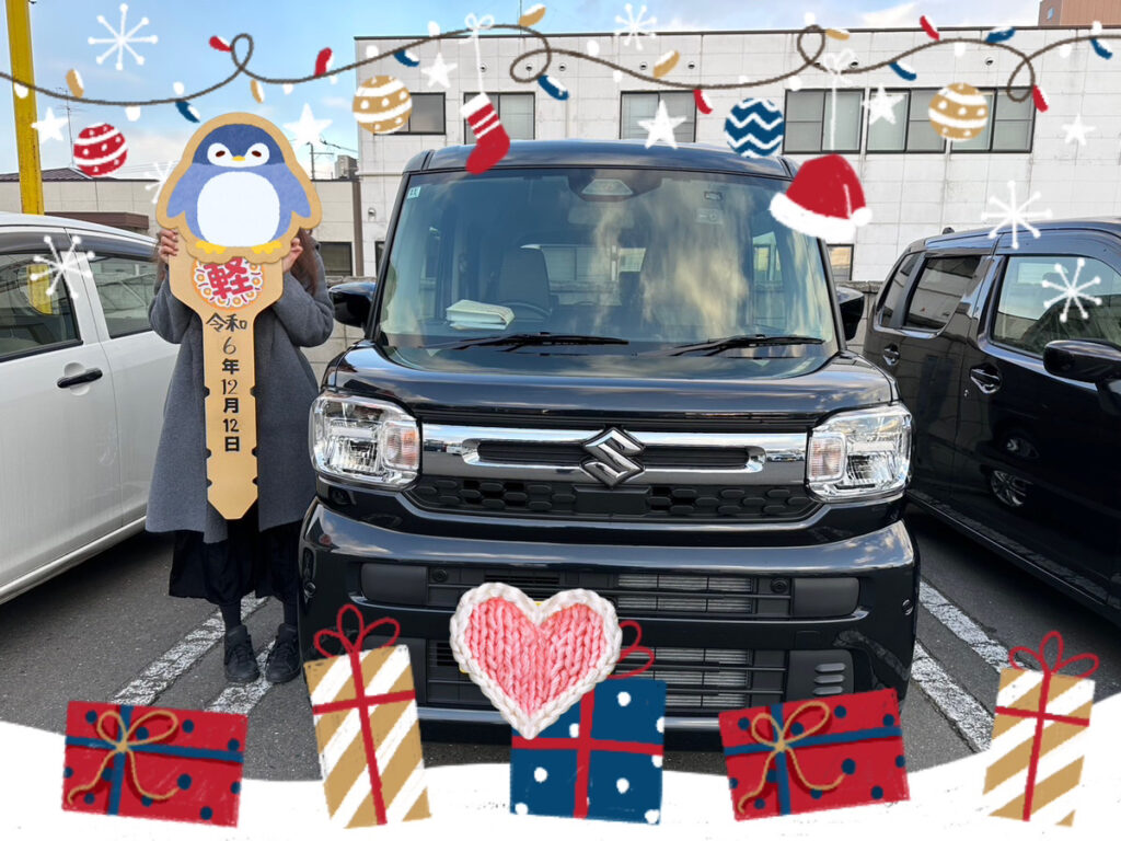  軽プラザ八戸本店　スペーシア　納車式画像