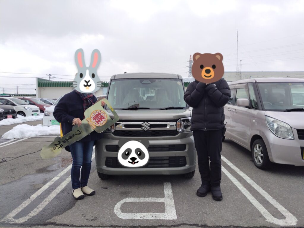 軽プラザ弘前本店　スペーシア　納車式画像