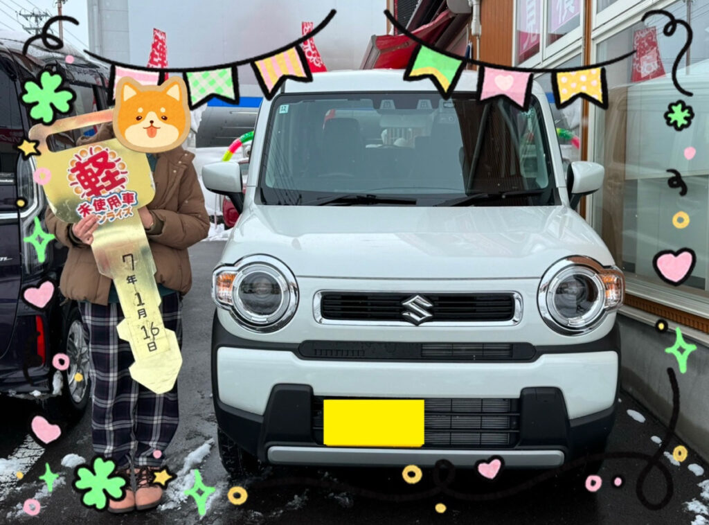 軽プラザ青森本店　ハスラー　納車式画像
