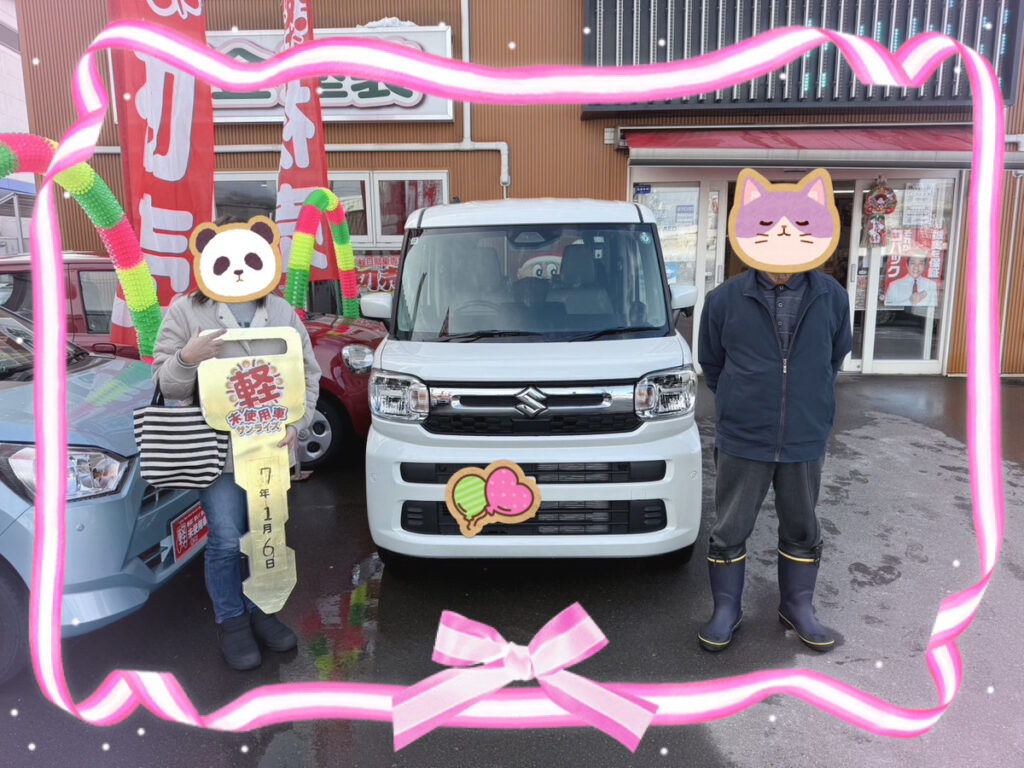 軽プラザ青森本店　スペーシア　納車式画像