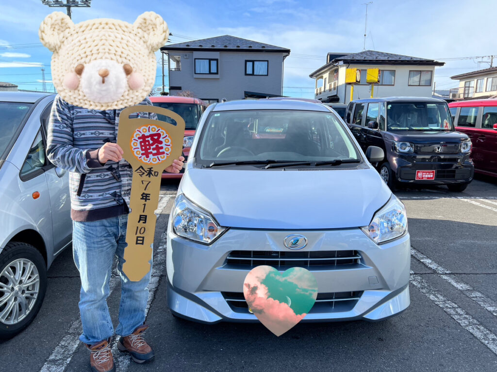 軽プラザ八戸本店　ミライース　納車式画像