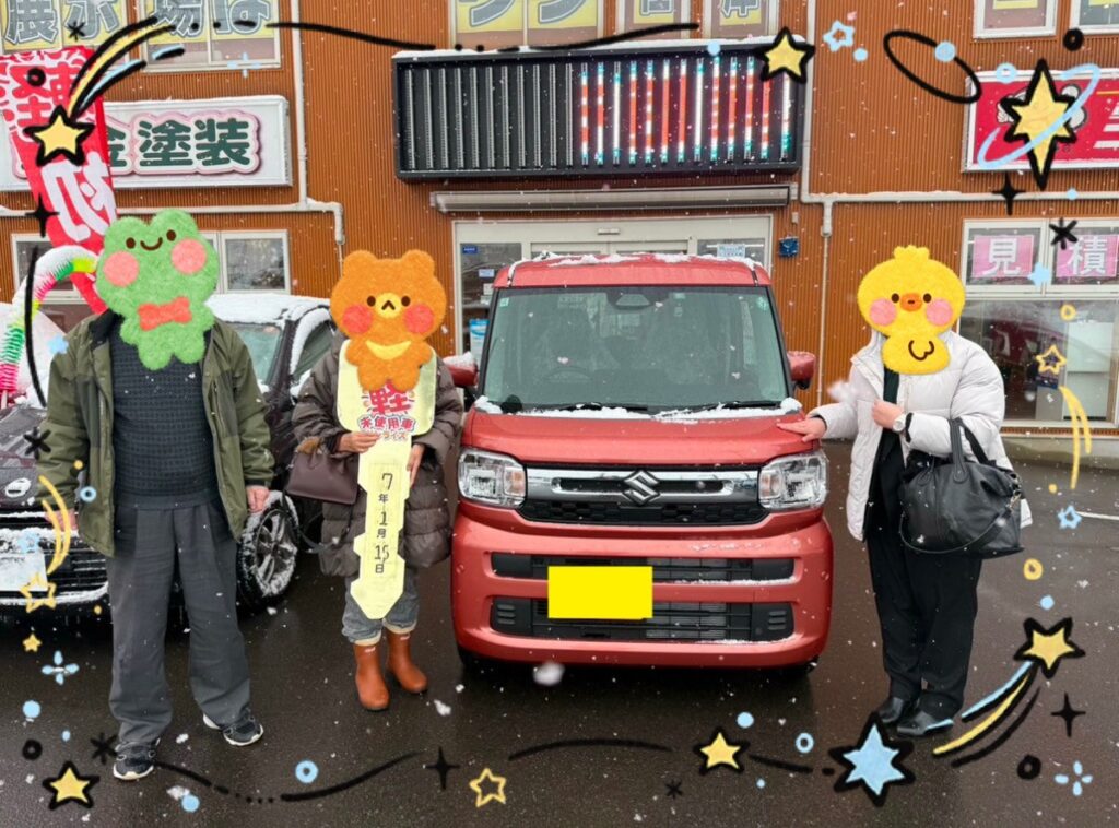 軽プラザ青森本店　スペーシア　納車式画像