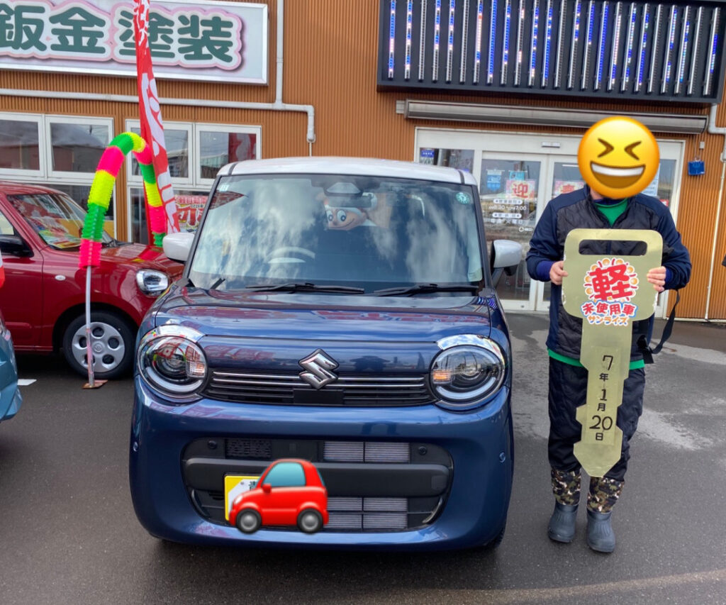 軽プラザ青森本店　ワゴンRスマイル　納車式画像