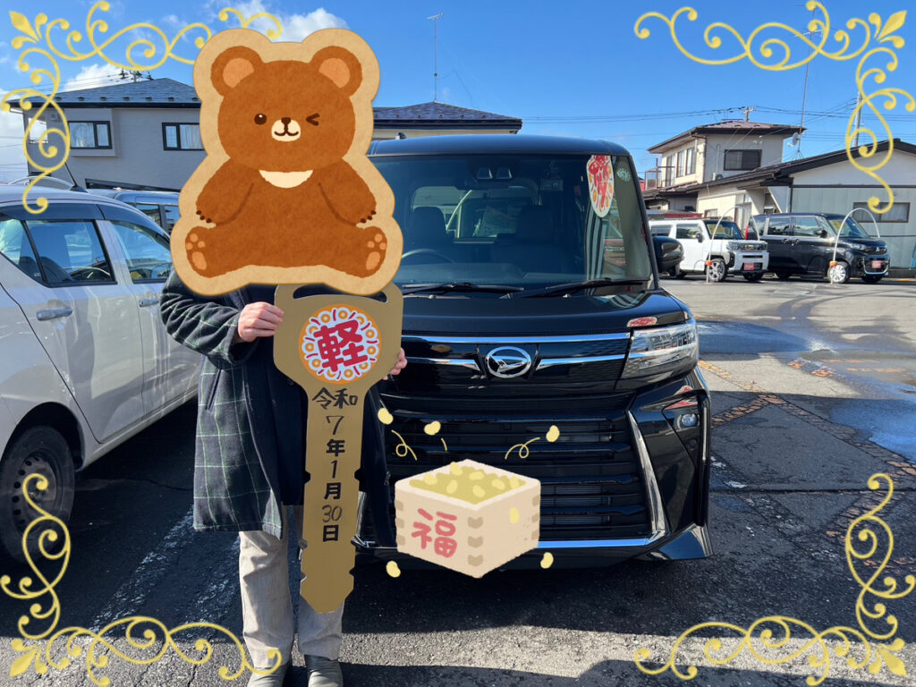軽プラザ八戸本店　タント　納車式画像